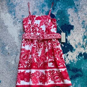 Joie lined sundress red white Size 4
